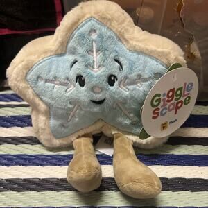 GiggleScape 5" Star Sugar Cookie Plush Toy, Blue Nwt